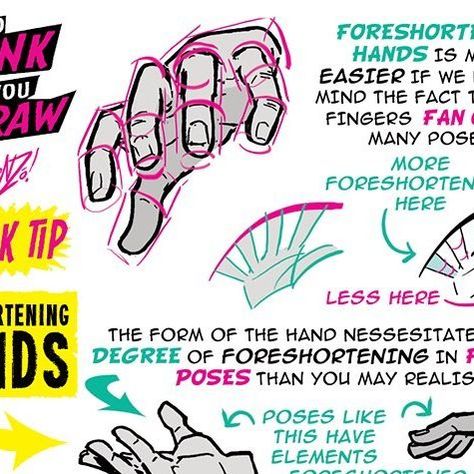 The Etherington Brothers on Instagram: "FORESHORTENING HANDS from the How to THINK When You Draw ENCYCLOPEDIA - the world’s ONLY encyclopedia of drawing tutorials, posted up FREE for EVERYONE, FOREVER, with NEW and CLASSIC tutorials coming up EVERY DAY only on our Instagram here: @etheringtonbrothers :) Lorenzo! #arttips #arttutorial #drawingtips #artprocess #stepbystepart #drawingtutorial #howtodraw #learnuary #howtodraw #drawingtutorial #conceptart #gamedev #animationdev #gameart #tutorial #inktober #sketch #illustration #art #drawing #indiegame #leveldesign #worldbuilding #environmentdesign #animation #characterdesign #visdev" How To Foreshorten, Foreshortening Drawing, Etherington Brothers, Illustrations Ideas, Brothers Art, How To Think, Illustration Art Drawing, Sketch Illustration, Environment Design