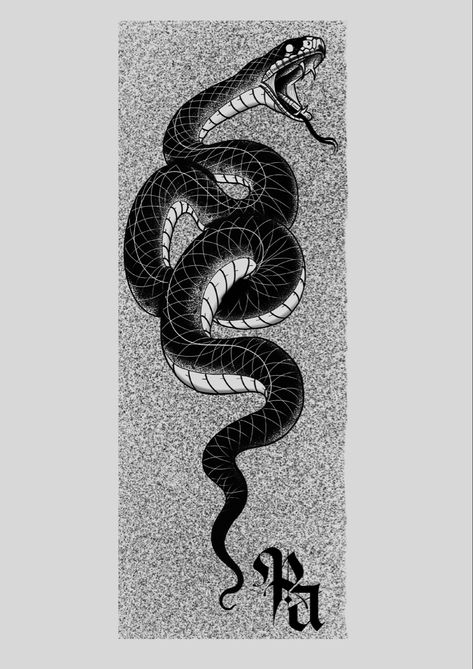 Black Mamba Drawing, Black Mamba Tattoo Design, Black Mamba Snake Tattoo, Mamba Snake Tattoo, Black Mamba Tattoo, Blackwork Tattoo Design Drawings, Blackwork Tattoo Design, Japanese Snake, Black Mamba Snake