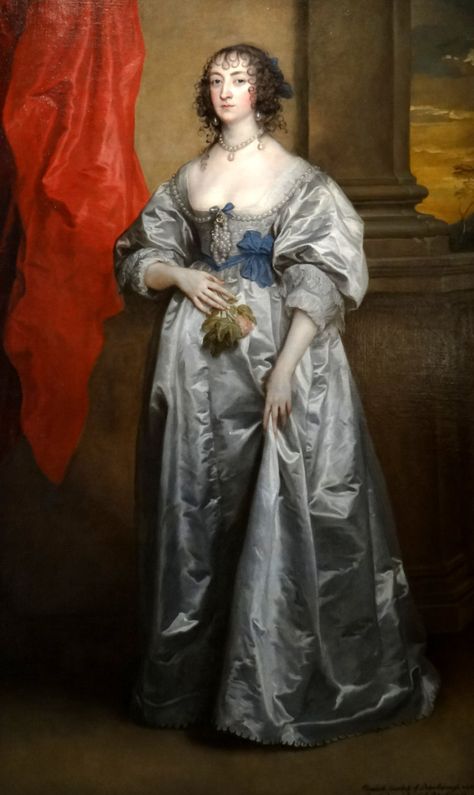 ca. Elizabeth Howard, 1st Countess of Peterborough (1603-71) by Sir Anthonis van Dyck (Ashmolean Museum, Oxford University - Oxford, South East England, UK). From Rex Harris' photostream on flickr 1630s Dress, 1670s Fashion, 1630s Fashion, 17th Century Aesthetic, 1650s Fashion, 1600s Fashion, Henrietta Maria, Music Sculpture, Anthony Van Dyck