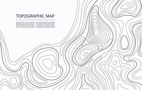 Contour Landscape, Contour Line Art, Topographic Map Art, Line Landscape, Anime Graphics, Landscape Architecture Portfolio, Terrain Texture, Map Illustrations, Wild Design