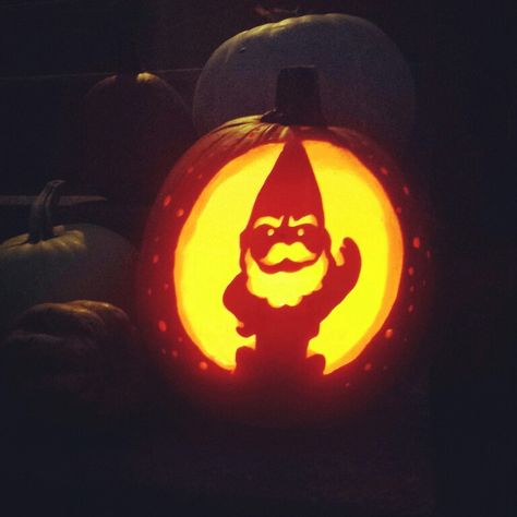 My gnome pumpkin 2014 Gnome Pumpkin Carving Ideas, Gnome Pumpkin Carving, Gnome Pumpkin, Gnome Ideas, Pumpkin Carving Tools, Pumkin Carving, Pumpkin Carving Contest, Carving Stencils, 90s Fashion Outfits Hip Hop Party