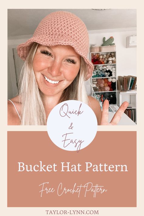 Basic Crochet Bucket Hat Pattern - Crochet Beanie Bucket Hat, Brimmed Hat Crochet Pattern, Flower Bucket Hat Crochet Pattern, Crochet Hat Patterns For Women Free, Crochet Bucket Hat Free Pattern Diagram, Crochet Patterns Free Bucket Hat, How To Crochet A Brim On A Hat, Daisy Crochet Bucket Hat, Basic Bucket Hat Crochet Pattern