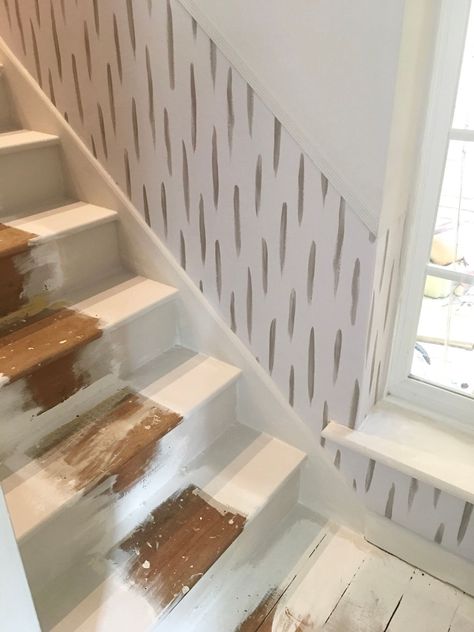 How to update stairs on a budget - everything you need to know before you start Update Stairs, Removing Carpet, Top Of The Stairs, Treads And Risers, Stair Handrail, Diy Stairs, Rechargeable Light, Stair Runner, Stair Treads