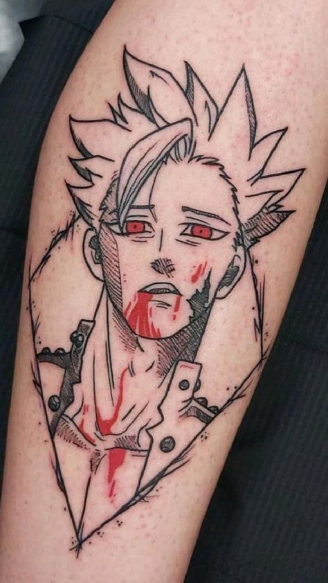 Seven Deadly Sins Tattoo, Sin Tattoo, Tattoo Anime, Manga Tattoo, Naruto Tattoo, Skeleton Hand Tattoo, Anime Tattoo, Tatuaje A Color, Tattoo Videos