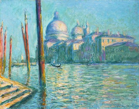 Claude Monet ~ Le Grand Canal et Santa Maria della Salute, 1908 Peisaj Abstract, Grand Canal Venice, Monet Poster, Claude Monet Art, Monet Art, Edouard Manet, Willem De Kooning, Monet Paintings, John Singer Sargent