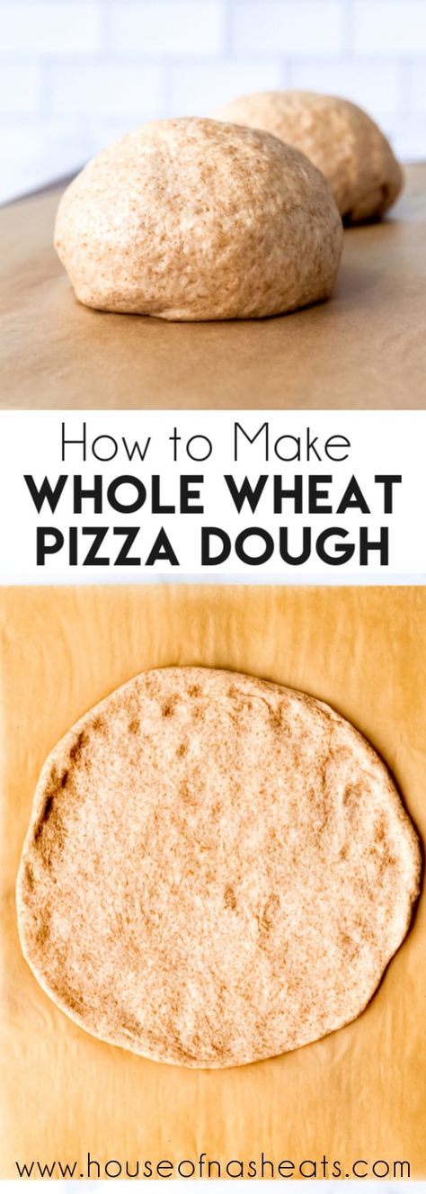 Whole Wheat Pizza Dough Recipe, Wheat Pizza Dough Recipe, Whole Wheat Pizza Dough, Pizza Lasagna, Pizza Vegana, Wheat Pizza Dough, Wheat Pizza, Pizza Dough Recipe Easy, Whole Wheat Pizza