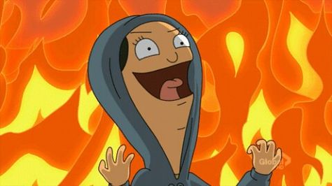 When burn someone in a comeback and slay like fire Bobs Burgers Gif, Bobs Burgers Louise, Taking Cold Showers, Bobs Burger, Smile Gif, Laugh Meme, Everyday Cosplay, Evil Villains, Bobs Burgers