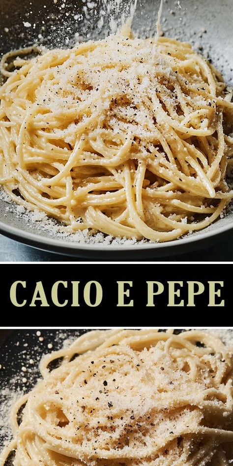 🍝✨ This creamy and cheesy delight combines just a few ingredients spaghetti, Pecorino Romano cheese, and black pepper into a mouthwatering meal that can be whipped up in minutes. 📌 Pin this recipe for later and impress your loved ones with this deliciously cheesy pasta dish! Don't forget to leave a comment and share your thoughts! #CacioePepe #PastaRecipe #ItalianCuisine #EasyDinner #CheesyPasta #Foodie #PastaLovers Margarita Pasta Recipes, Pimento Cheese Pasta, Cheese And Pepper Pasta, Creamy Pepper Pasta, Pecorino Romano Recipes, Capellini Pasta Recipes, Palmini Noodles Recipes, Cappellini Pasta, Pecorino Pasta