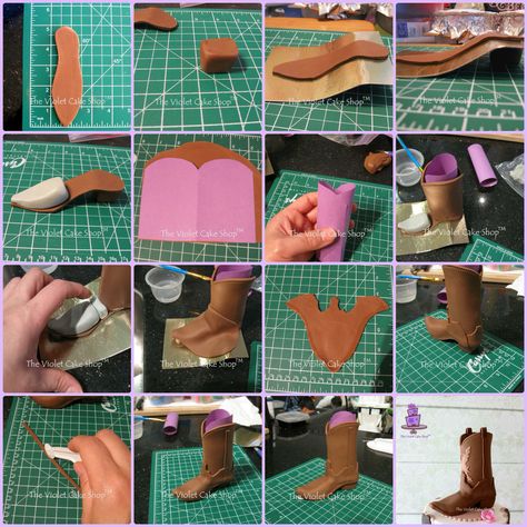 Cow boy boot pic tutoria Cowboy Boot Template, Cowboy Boot Cake, Western Birthday Cakes, 19th Birthday Cakes, Cowgirl Cakes, Wedding Cowboy Boots, Violet Cakes, Cowboy Cakes, Horse Cake