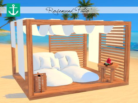 The Sims Resource - Rosemund Patio Sims 4 Pool Furniture, Sims 4 Love Island Villa Cc, Sims 4 Cc Pool Accessories, Sims 4 Cc Pool Chairs, Sims 4 Pergola Cc, Sims 4 Cc Pool Furniture, Sims 4 Pool Water Cc, Sims 4 Outdoor Kitchen, Sims 4 Cc Garden Decor