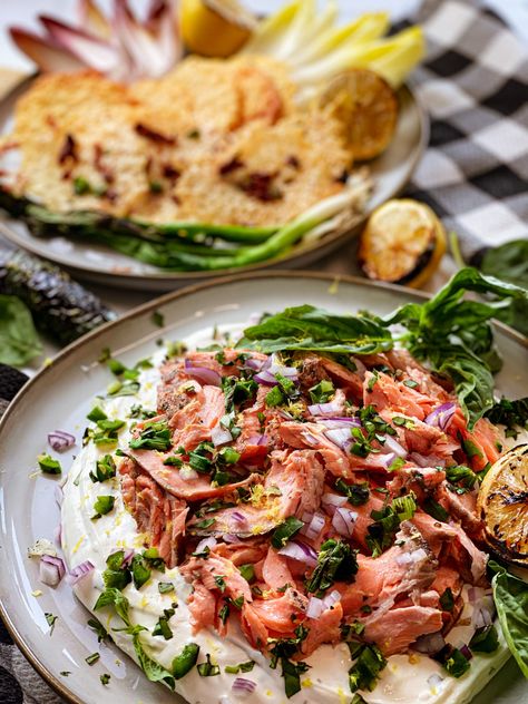 Roasted Lemon Trout Dip with Charred Jalapeños - Open Plate Anthropology Canned Trout Recipes, Grilled Trout Recipes, Grilled Trout, Trout Recipe, Steelhead Trout, Trout Recipes, One Fish Two Fish, Two Fish, One Fish