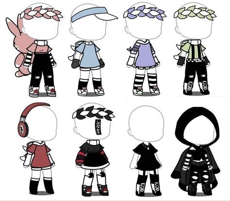 Gacha Life Clothes Ideas, Gacha Life Outfits Girl, Cute Gacha Life Outfits, Gacha Life Oc Outfits, Outfit Gacha Life, Gacha Life Outfit Ideas, Gacha Life Sleep Outfits, Gachalife Girl Outfits, Gacha Base Poses Cute