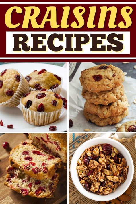 Recipes Using Craisins, Craisin Muffins Recipes, Dry Cranberry Recipes, Dried Cranberry Recipes Easy, Craisin Nut Bread, Cranraisin Recipes, Desserts With Dried Cranberries, Recipes With Craisins Dried Cranberries, Cranraisin Muffins