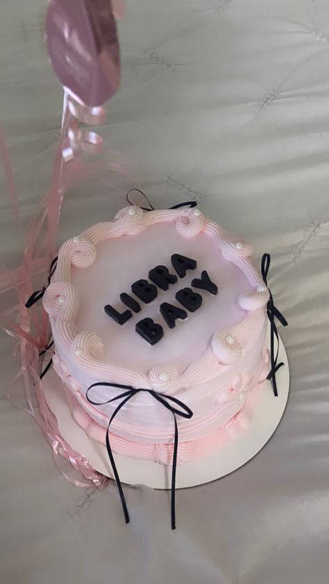 birthday cake aesthetic bow birthday cake aesthetic birthday cake ballet core birthday cake pink pearl bow aesthetic birthday cake libra aesthetic Birthday Cake 20th Girl, Bdy Cake, 20 Birthday Cake, My Birthday Cake, 20th Birthday, My Birthday, Birthday Cake, Cake, Birthday