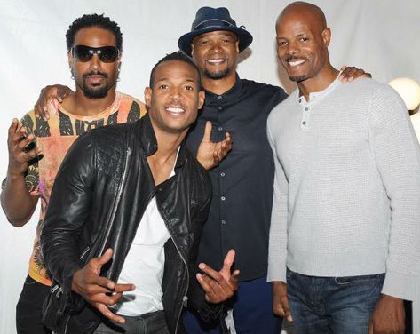 Marlon Wayans with brothers Wayans Brothers 90s, Wayan Brothers, Wayne Brothers, Wayans Brothers, Shawn Wayans, Marlon Wayans, Black Is King, Brothers Movie, Sanford And Son