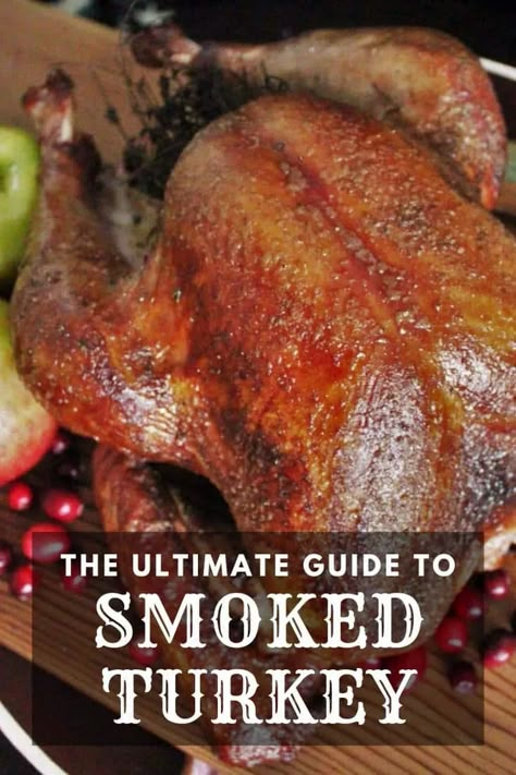 Best Smoked Turkey, Smoked Whole Turkey, Hp Sauce, Smoked Turkey Recipes, Perfect Turkey, Pellet Grill Recipes, Traeger Recipes, Smoked Meat Recipes, Whole Turkey