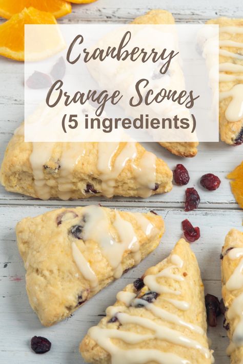 Who knew that Orange Cranberry Scones could be this easy and made with just five ingredients? You’ll be amazed at how quickly you can have them on your breakfast table! The use of a baking mix is the basis for making these super easy breakfast or brunch treats. That’s how they happen to be so good with so few ingredients. Orange Cranberry Cream Scones, Cranberry Orange Scones Made With Sour Cream, Ww Cranberry Orange Scones, Scones Orange Cranberry, Orange Cranberry Scones, Brunch Treats, Orange Scones Recipe, Banana Carrot Muffins, Super Easy Breakfast