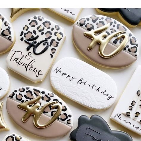 The Bakerin ~ Barb S. on Instagram: "Forty and fabulous...." 40 Af, 60 And Fabulous, Forty And Fabulous, 40 & Fabulous, 40 And Fabulous, Forty Birthday, Decorating Cookies, Fabulous Birthday, Birthday Party 21