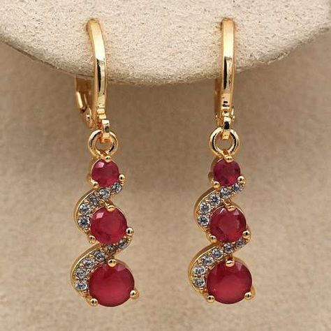 Temu | Explore the Latest Clothing, Beauty, Home, Jewelry & More Synthetic Diamond, Sweet Earrings, Wedding Pendant, Stone Dangle Earrings, Diamond Dangle Earrings, Stylish Earring, Circle Earrings, Gold Jewelry Fashion, Trendy Jewelry