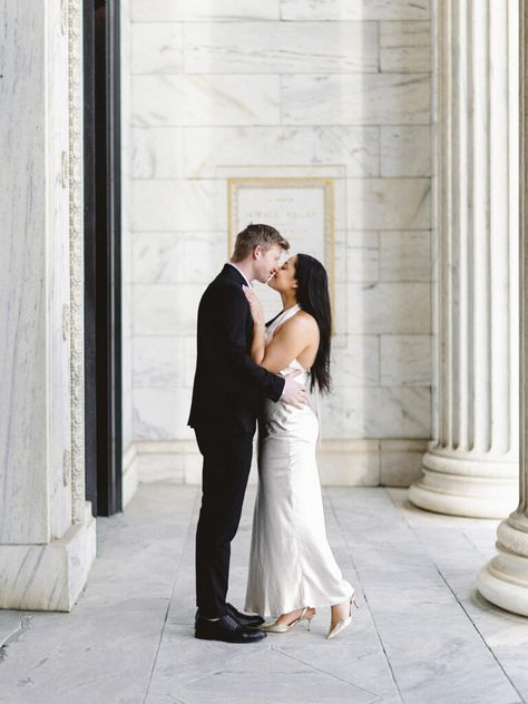 Winter engagement session in downtown Cleveland, Ohio. Cleveland Art Museum Engagement, Downtown Cleveland Ohio, Art Curation, Cleveland Art, Engagement Session Ideas, Downtown Cleveland, Midwest Wedding, Garden Venue, Wedding Sparrow