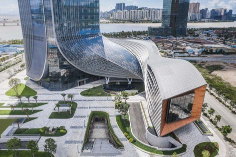 Zhuhai, Parametric Architecture, Pearl River, Central Business District, Unique Buildings, Construction Cost, Business District, Global Design, Architecture Firm