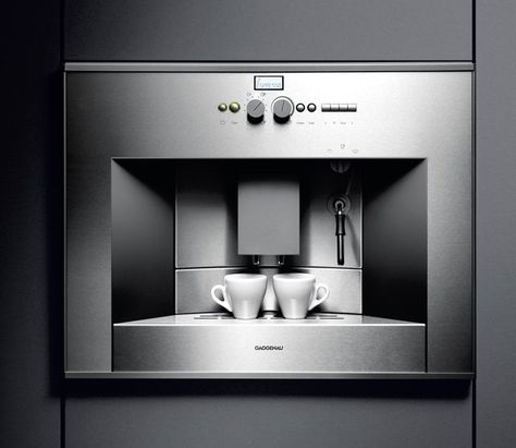 Gaggenau CM 210 Built-in Coffee Machine Coffee Making Machine, Built In Coffee Maker, Luxury Appliances, Home Coffee Stations, Coffee Bars In Kitchen, Automatic Coffee Machine, Best Appliances, Coffee Girl, Espresso Maker