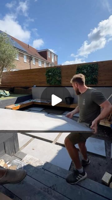 Alistair Gardner on Instagram: "Sunken seating project 🔥 Still tasks to complete but so close now!! Love this design😍 nearly there.. going to be insane💚

#garden #transformation #sunken #gardendesign" Sunken Garden Seating, Sunken Seating Area Garden, Sunken Seating, Sunken Patio, Garden Transformation, Sunken Garden, Garden Seating, Seating Area, Be Still