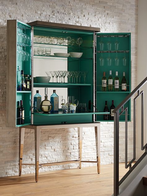 Cheval Bar Cabinet | Lexington Home Brands Tall Bar Cabinet, Wooden Bar Cabinet, Door Bar, Lexington Home, Raised Panel Doors, Home Bar Furniture, Mini Bars, Drinks Cabinet, Modern Bar