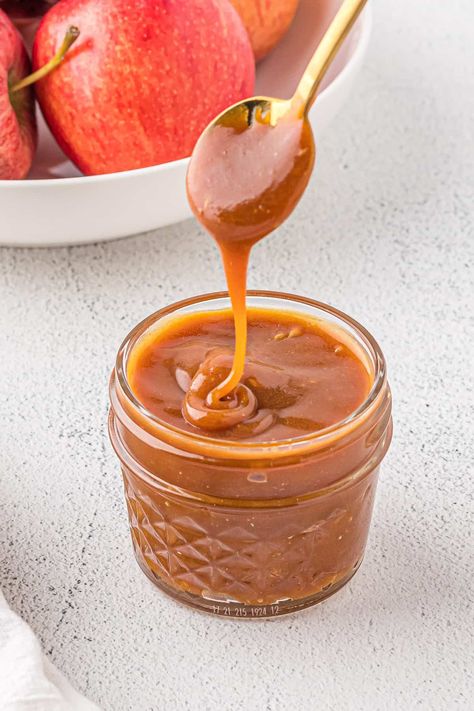 Dairy-Free Caramel Sauce - The Dairy-Free Menu Gluten Free Caramel Sauce, Carmel Sauce Non Dairy, Dairy Free Caramel Apples, Dairy Free Caramel Sauce, Caramel Topping Recipe, Country Crock Butter, Caramel Recipe Without Corn Syrup, Dairy Free Caramel, Non Dairy Butter