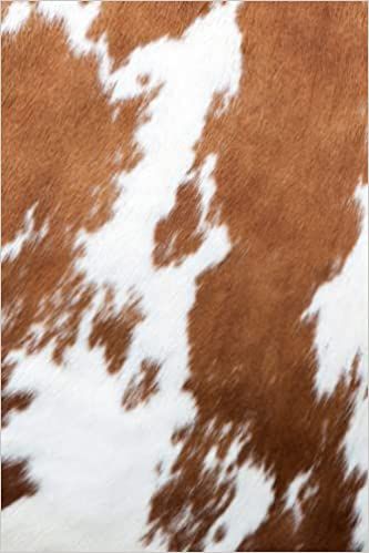 This cowhide journal has a beautiful soft matte cover. 144 blank lined pages. #cowgirl #notebook #cowhide #redandwhite #hide #cow #cattle