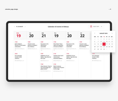 Mayak - Digital media on Behance Graphic Design Magazine, Ui Design Dashboard, Wireframe Design, 달력 디자인, Calendar App, Motivation App, Flat Ui, Timeline Design, Ui Design Website