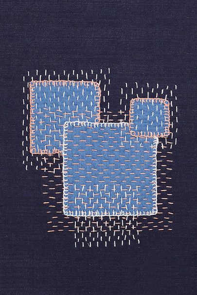 Återvinna Jeans, Boro Stitching, Mending Clothes, Sashiko Pattern, Stitch Patch, Textile Art Embroidery, Japanese Quilts, Sashiko Embroidery, Visible Mending