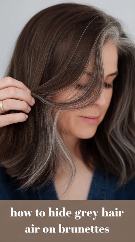 Brunette Covering Grey Hair, Hide Grey Hair, Red Shampoo, Make Your Hair Grow Faster, Winter Hair Color Trends, Short Spiky Haircuts, Hair Grow Faster, Covering Gray Hair, Long Beautiful Hair