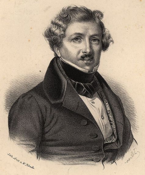 Louis Daguerre - Louis Daguerre - Wikimedia Commons Louis Daguerre, Cartoon Chef, Opera Singer, Opera Singers, Wikimedia Commons, Abraham Lincoln, Orlando, Opera, Chef