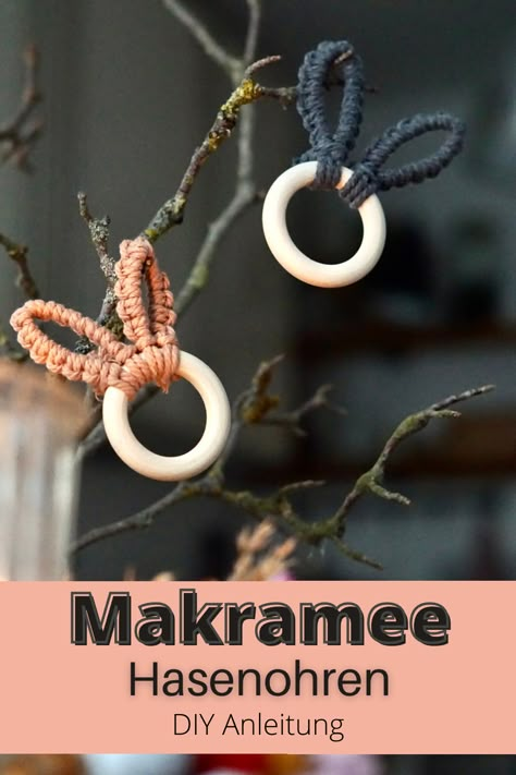 Ostern Diy, Makramee Diy, Easter Cookies, Baby Diy, Tutorial Diy, Macrame Diy, Easter Diy, Diy Crafts For Kids, Diy Baby Stuff