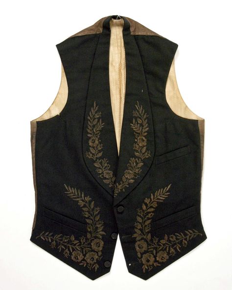 Wedding vest | American | The Met c1879 19th Century Men, Wedding Vest, Wedding Waistcoats, 1870s Fashion, Mens Waistcoat, Vintage Menswear, 19th Century Fashion, Period Outfit, Driving Gloves