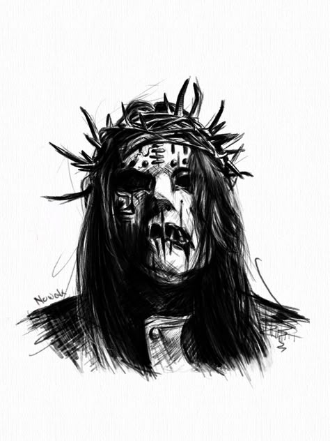 Joey Jordison Tattoo, Slipknot Tattoo Ideas, Slipknot Joey Jordison, Slipknot Art, Tattoo Mask, Slipknot Tattoo, Joey Jordison, Layne Staley, Rock Posters