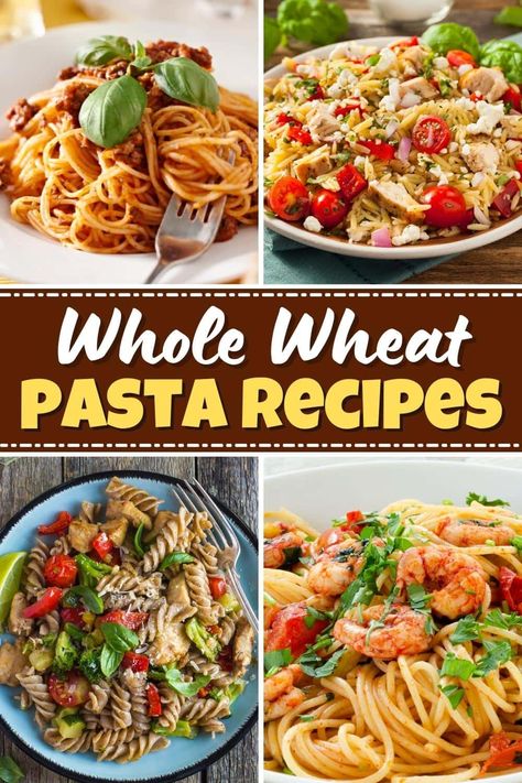 Whole Grain Pasta Recipe, Recipes With Whole Wheat Pasta, Chicken Whole Wheat Pasta Recipes, Kamut Pasta Recipes, Whole Wheat Pasta Recipe Healthy Easy, Whole Wheat Rotini Pasta Recipes, Whole Wheat Pasta Dishes, Dash Diet Pasta Recipes, Whole Wheat Spaghetti Recipe