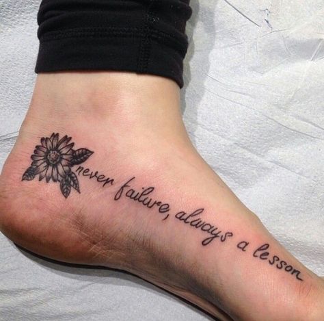 Side Foot Tattoos For Women, Side Of Foot Tattoos For Women, Foot Quote Tattoo, Pretty Foot Tattoos For Women, Side Foot Tattoos, Rosary Tattoo On Hand, Foot Tattoo Quotes, Cute Foot Tattoos, Small Foot Tattoos