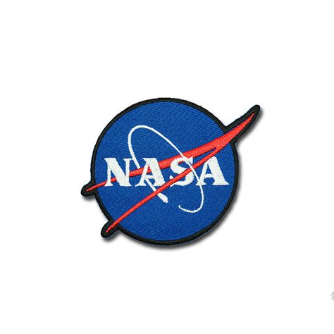 NASA Patch   NASA  Embroidered Iron on Patch / by craftsisterday Research Logo, Nasa Patch, Nasa Clothes, Nasa Logo, Logo Sewing, Cool Patches, Diy Patches, Space Nasa, Iron On Applique