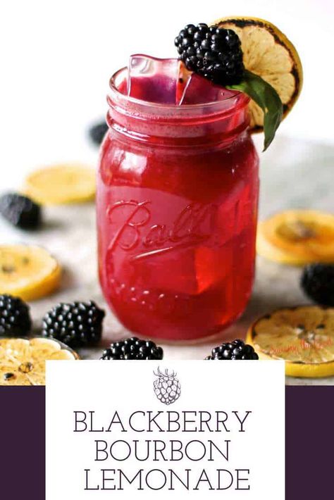 Bourbon Lemonade, Blackberry Bourbon, Lemonade Cocktail Recipe, Blackberry Cocktail, Yum Drinks, Lemon Cocktail, Brown Sugar Syrup, Lemonade Cocktail, Bourbon Drinks