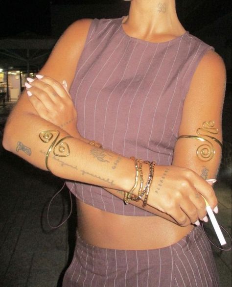 Sade Singer Tattoo, Sade Girls Aesthetic, 2 Personalities, Maximalist Jewelry, Pretty Hurts, Dope Jewelry Accessories, Girls Tattoo, Dope Jewelry, Arm Cuff