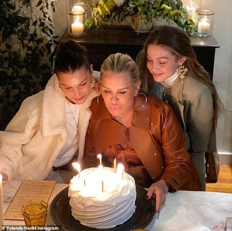 Hadid Instagram, Yolanda Foster, 56th Birthday, Yolanda Hadid, Bella Gigi Hadid, Gigi Hadid Outfits, Paw Patrol Cake, Hadid Sisters, Happy Birthday Funny