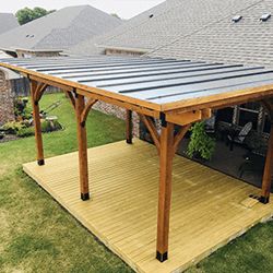 Diy Patio Cover, Metal Roof Panels, Design Per Patio, Pergola Roof, Deck Shade, Shade Ideas, Covered Patio Design, Outdoor Covered Patio, Casa Clean