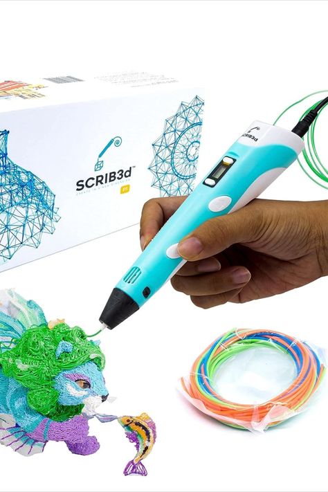 Experience 3D Artistry with the SCRIB3D P1 3D Printing Pen! Unleash creativity with the ergonomic SCRIB3D P1 3D Printing Pen. Ideal for artists, hobbyists, and beginners. Craft intricate sculptures, jewelry, and more with precision. Use PLA & ABS filament for flexible material choices. LCD display ensures easy temperature adjustments. Perfect for all skill levels. Explore your inner artist! Order Now! *Affiliate link eligable for commission* Christmas Gifts For Adults, 3d Words, Pen Diy, 3d Printing Pen, 3d Pen, Kids Create, Craft Lovers, Book Projects, Having A Blast