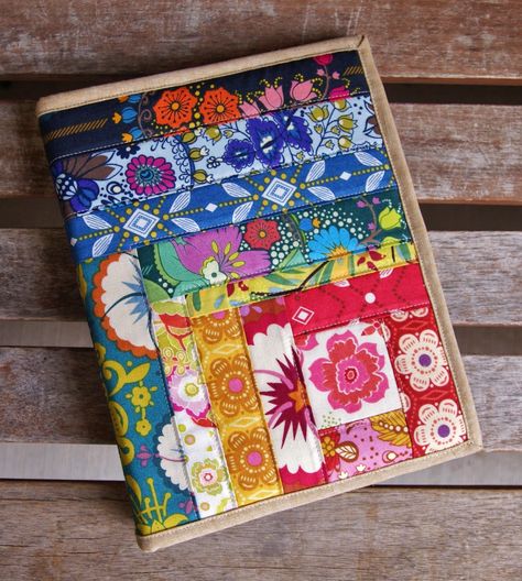 Song Notebook, Foot Pillow, Quilt Book Cover, Diy Notebook Cover, Covered Books, Fabric Book Covers, Book Cover Diy, Anna Maria Horner, Notebook Cover Design