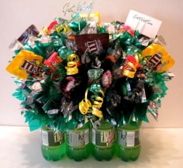 Candy Bouquets - Candy Gifts and Crafts, Candy Bouquets, Centerpieces, Handmade Crafts, Hand Painted Glassware/Bucket - ecomPlanet Web Hosting - the #1 Free hosting solution worldwide Candy Boquets, Bouquet Business, Bouquet Unique, Candy Arrangements, Instead Of Flowers, Painted Glassware, Candy Bouquets, Hand Painted Glassware, Candy Basket