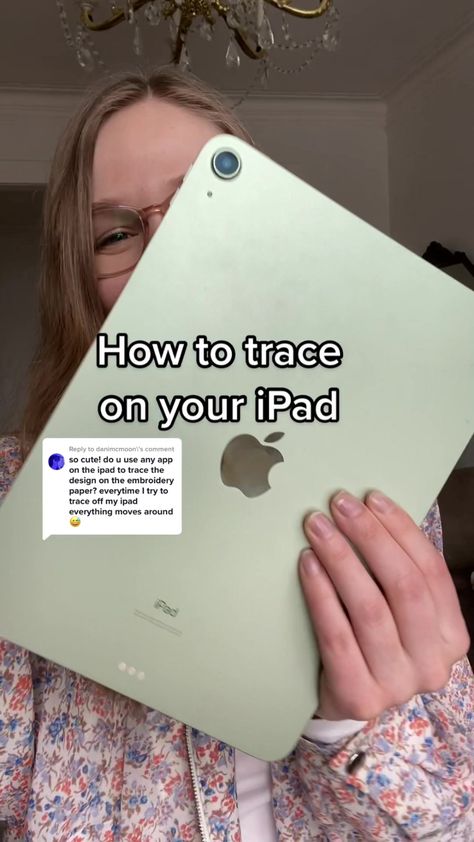 Reply to @danimcmoon Tracing on an iPad tutorial - @✨JC✨Stay At Home Artist🪡 has saved me so much frustration with this tip! Check her out! #embroidery #embroiderytips #ipadhack How To Use Ipad For Work, Ipad Tricks And Tips, Ipad Air Hacks Tips And Tricks, How To Use Your Ipad Productively, Bestie Activities, How To Make Wallpaper, Ipad Pro Tips, Tracing Pictures, Ipad Pro 12.9 Tips And Tricks