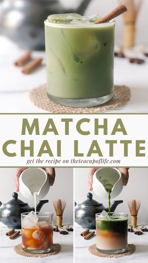 Matcha Chai Latte Recipe, Matcha Latte Starbucks, Iced Matcha Latte Recipe, Green Tea Latte Recipe, Iced Matcha Green Tea, Matcha Tea Latte, Chai Latte Recipe, Matcha Latte Recipe, Tea Latte Recipe