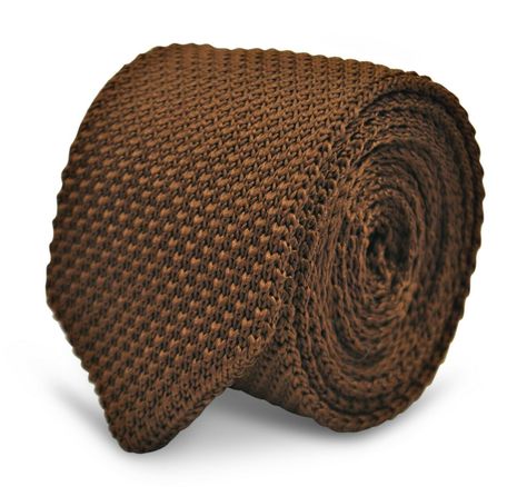 Brown Tie, Football Teams, Mens Tie, Dark Chocolate Brown, Grey Tie, Cool Ties, Knit Tie, Tie Clips, Wedding Ties